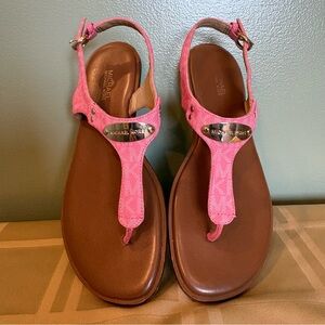 Michael Kors MK Plate Thong model sandals women’s size 7, pink